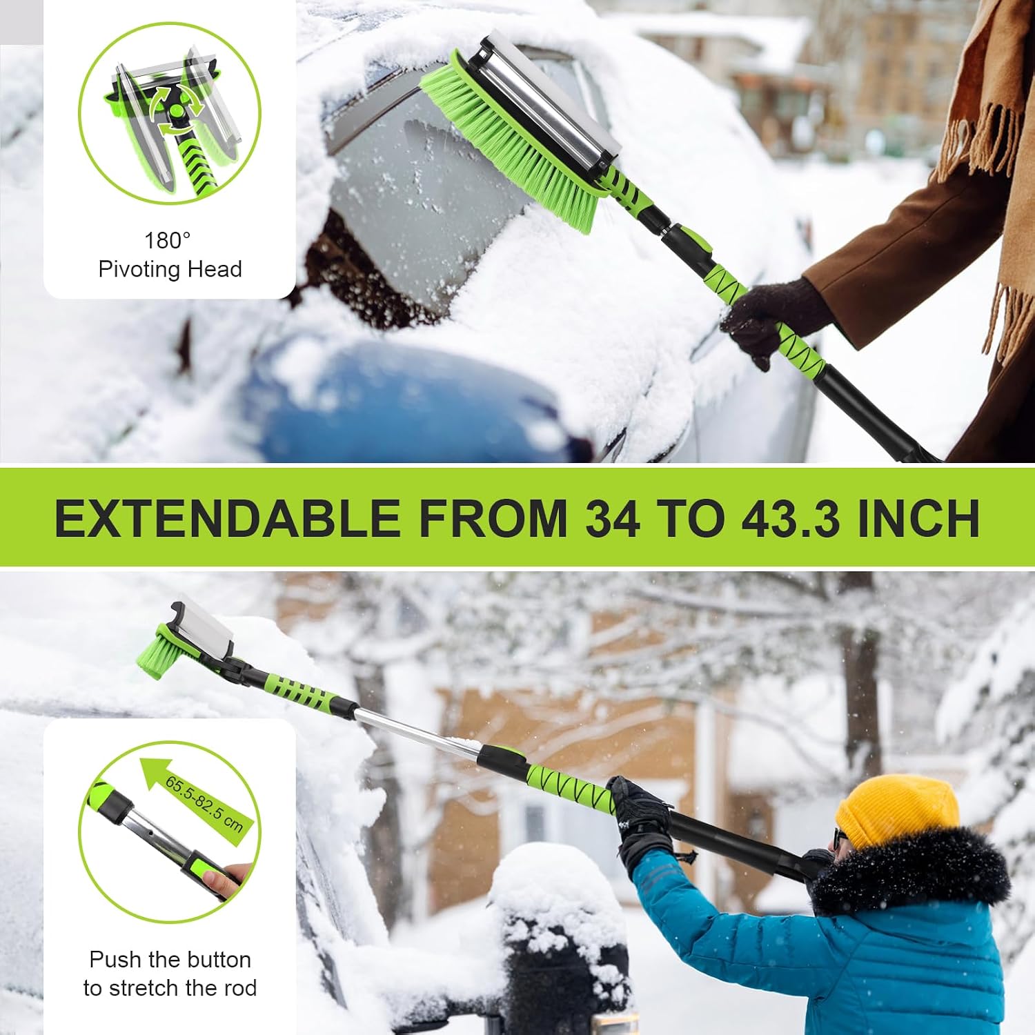 Detalle 2 de Yougfin Ice Scraper and Snow Brush 43-inch