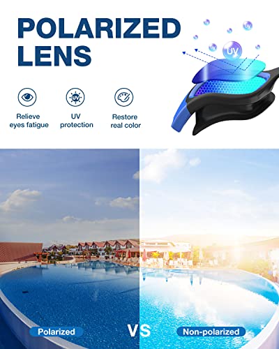 Detalle 2 de Zionor G1: Gafas de natación polarizadas, antiniebla y 100% UV para unisex y adulto