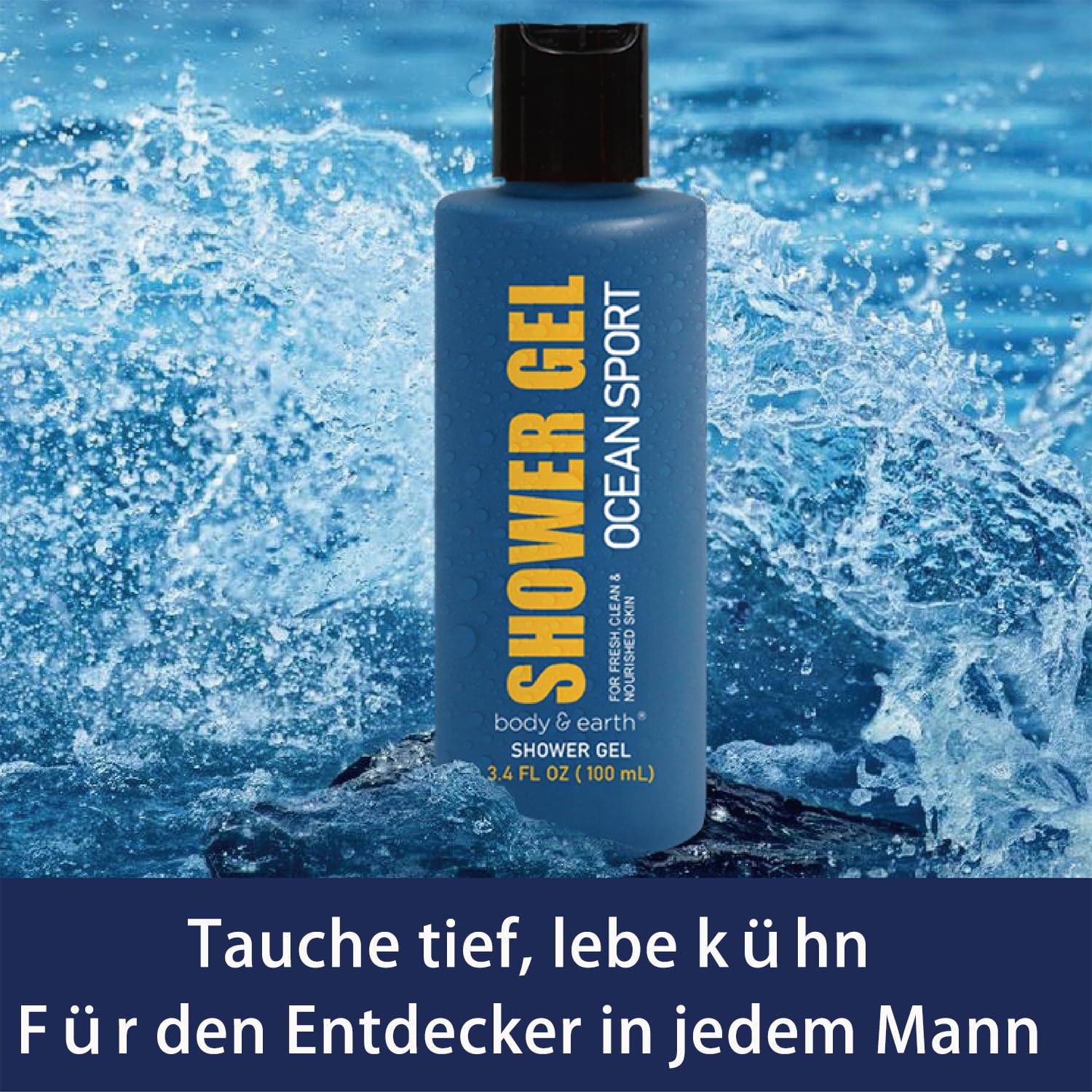 Detalle 2 de BODY & EARTH Geschenke für Männer – Geschenkbox zur Sportreinigung