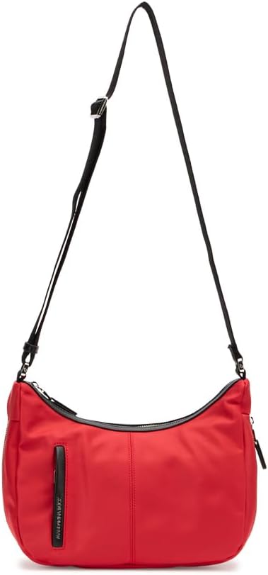 Detalle de Mandarina Duck Hunter Hobo, Hunter : sac bandoulière sport chic en nylon brillant