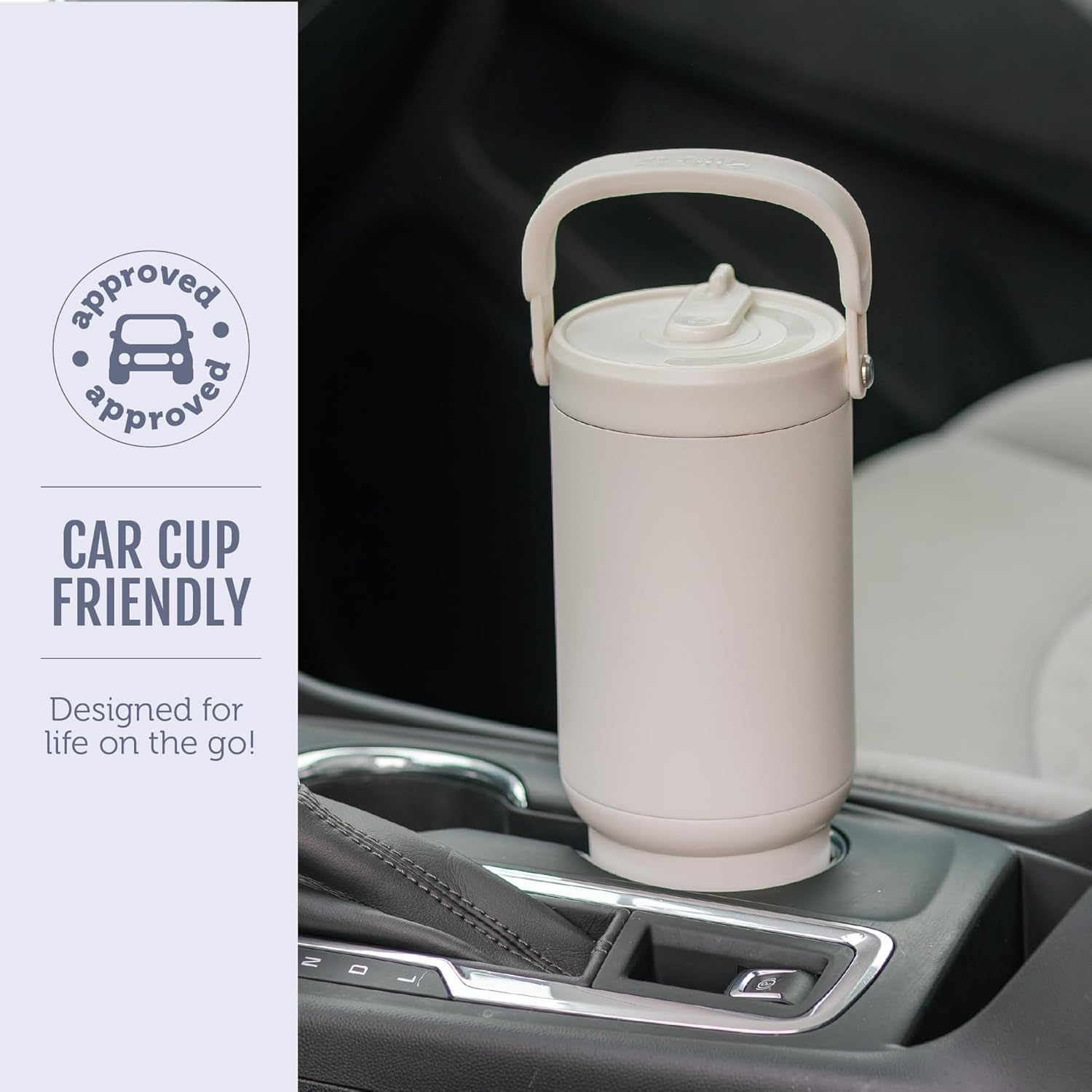 Detalle de Ello Oasis Go+ 26oz Tumbler with Top Handle and Retracting Straw (Rose Navy)