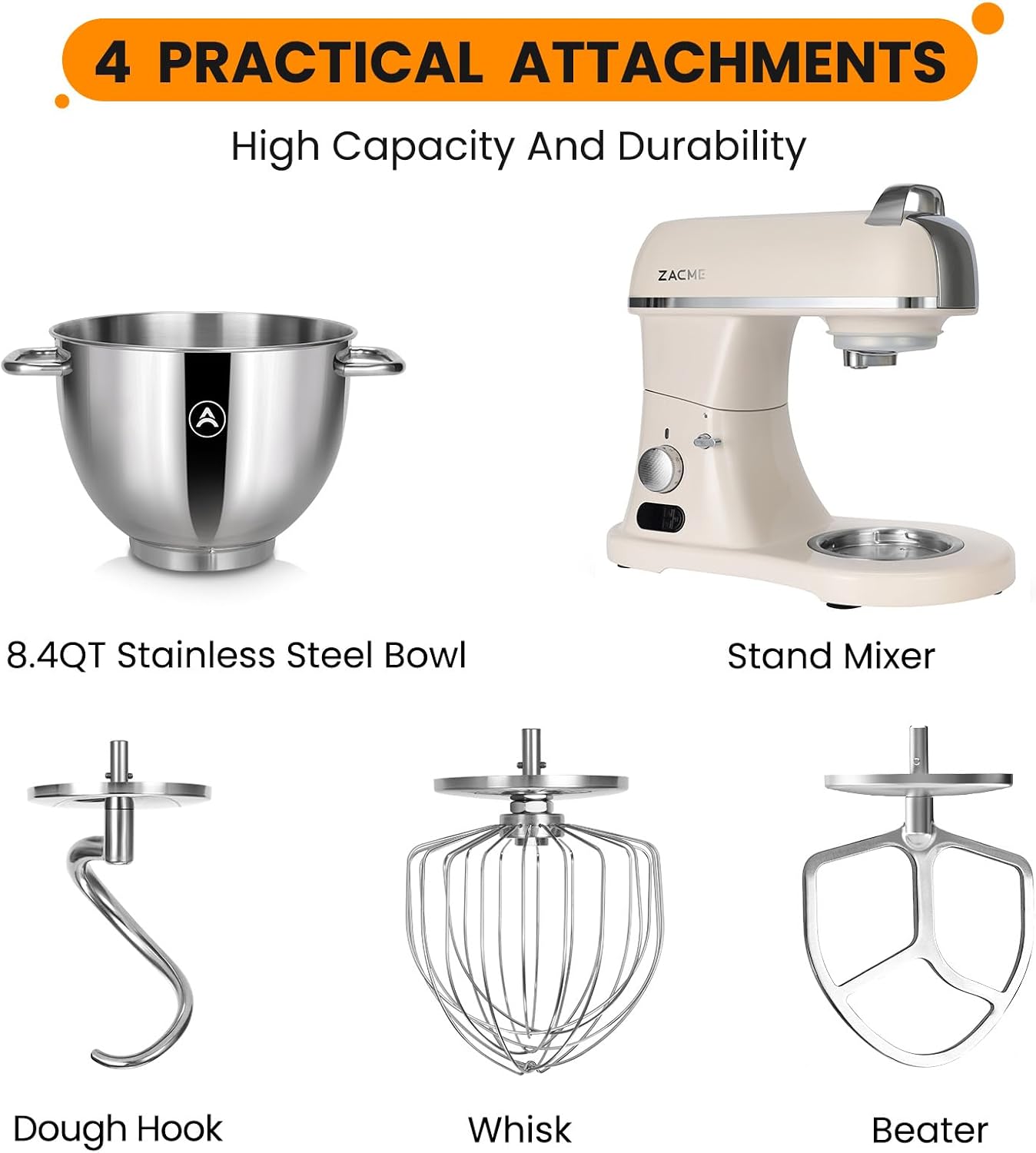 Thumbnail 6 de ZACME Commercial Stand Mixer 8.4 qt