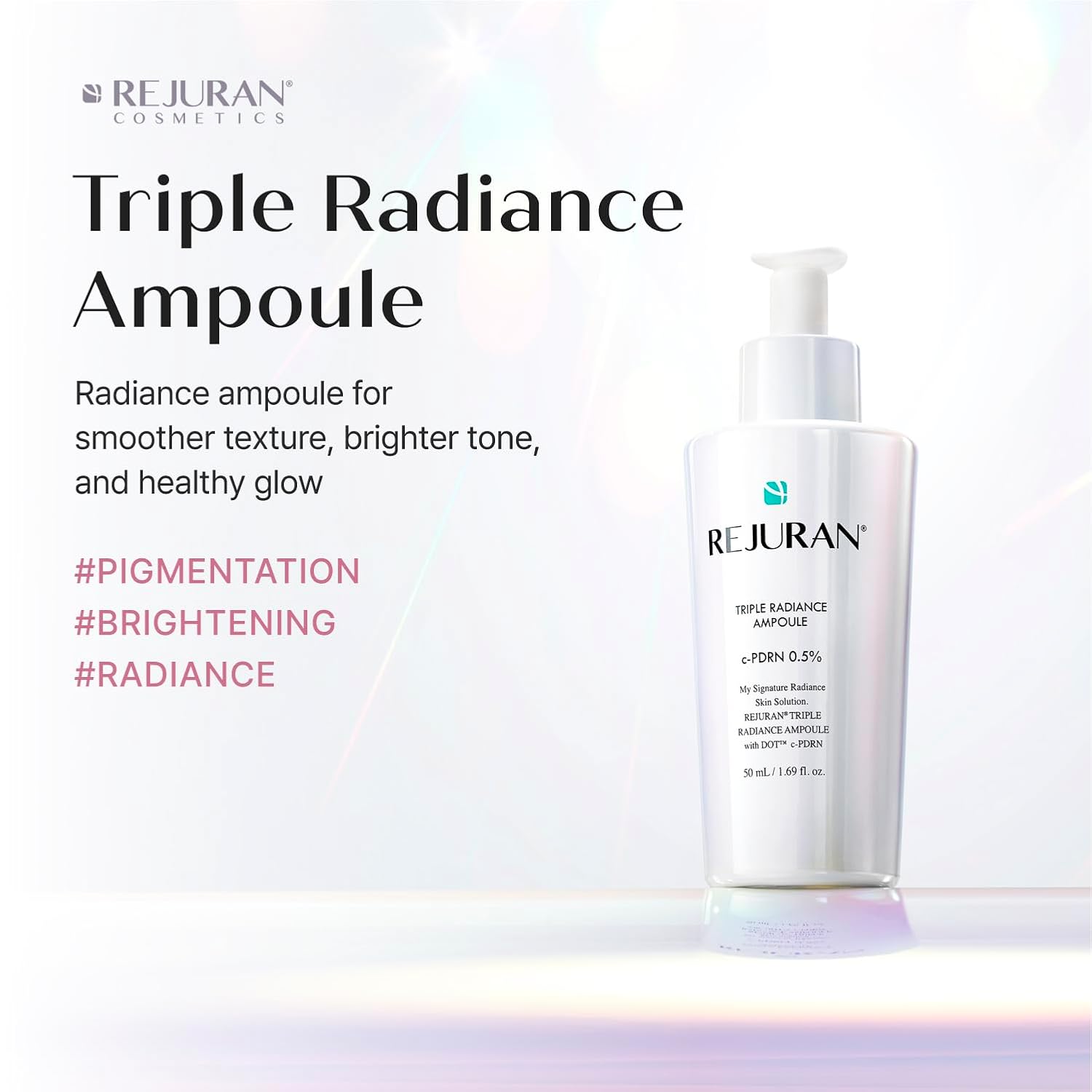 Thumbnail 1 de REJURAN Triple Radiance Ampoule 50ml — DOT c-PDRN 0.5% Serum for Tone, Texture & Glow