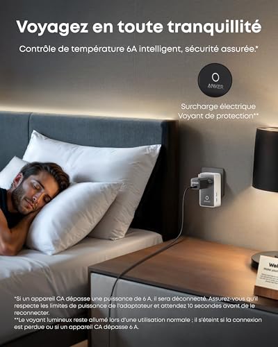 Thumbnail 6 de Anker Nano Adaptateur Prise Universelle 5 ports – Compact et polyvalent pour Voyager