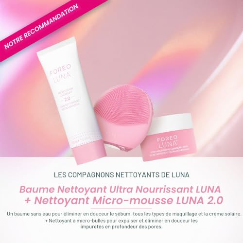 Detalle 2 de FOREO LUNA 4 mini – Brosse nettoyante et massante visage en silicone, Pearl Pink