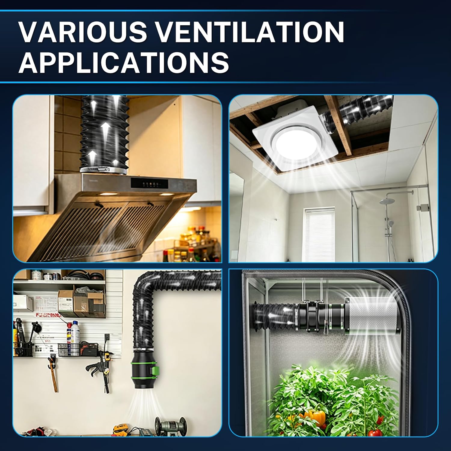 Thumbnail 4 de 75mm nylon flexible ventilation hose 2.5m