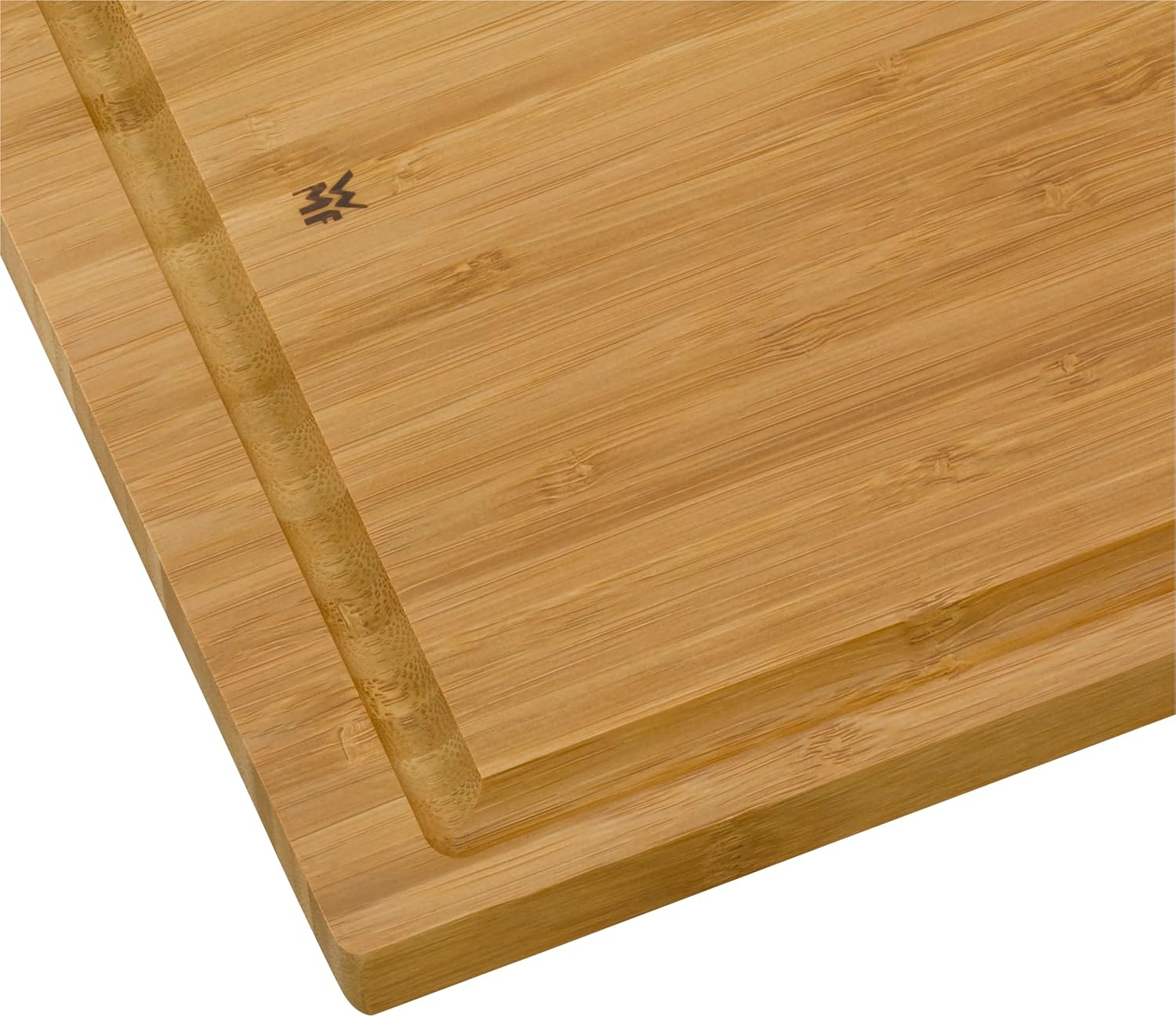 Detalle 2 de WMF Schneidebrett aus Bambus natur, 38 x 25 x 1,9 cm – rechteckiges Holzbrett mit Saftrille