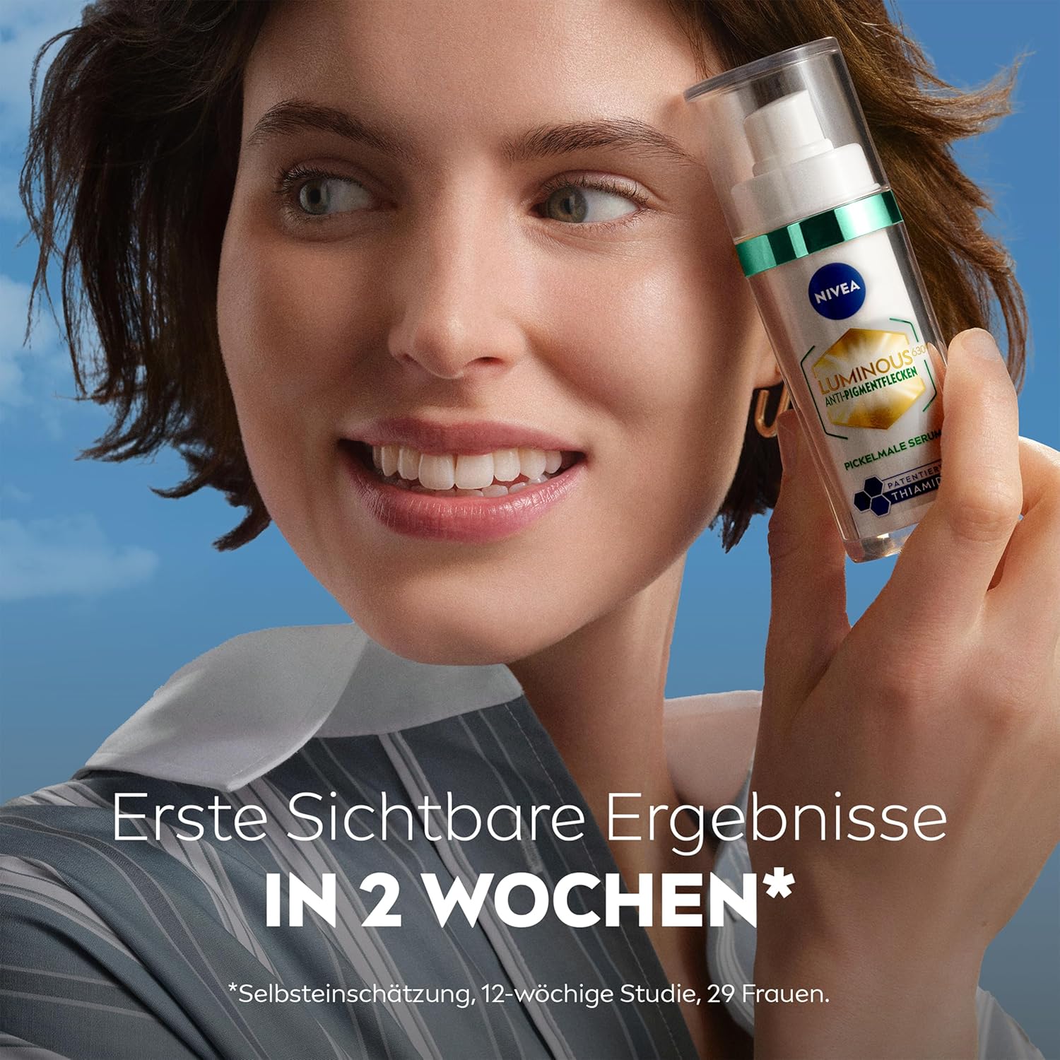 Thumbnail 6 de NIVEA LUMINOUS630 Anti-Pigmentflecken Pickelmale Serum mit Thiamidol & Salicylsäure (30 ml) – für Mischhaut