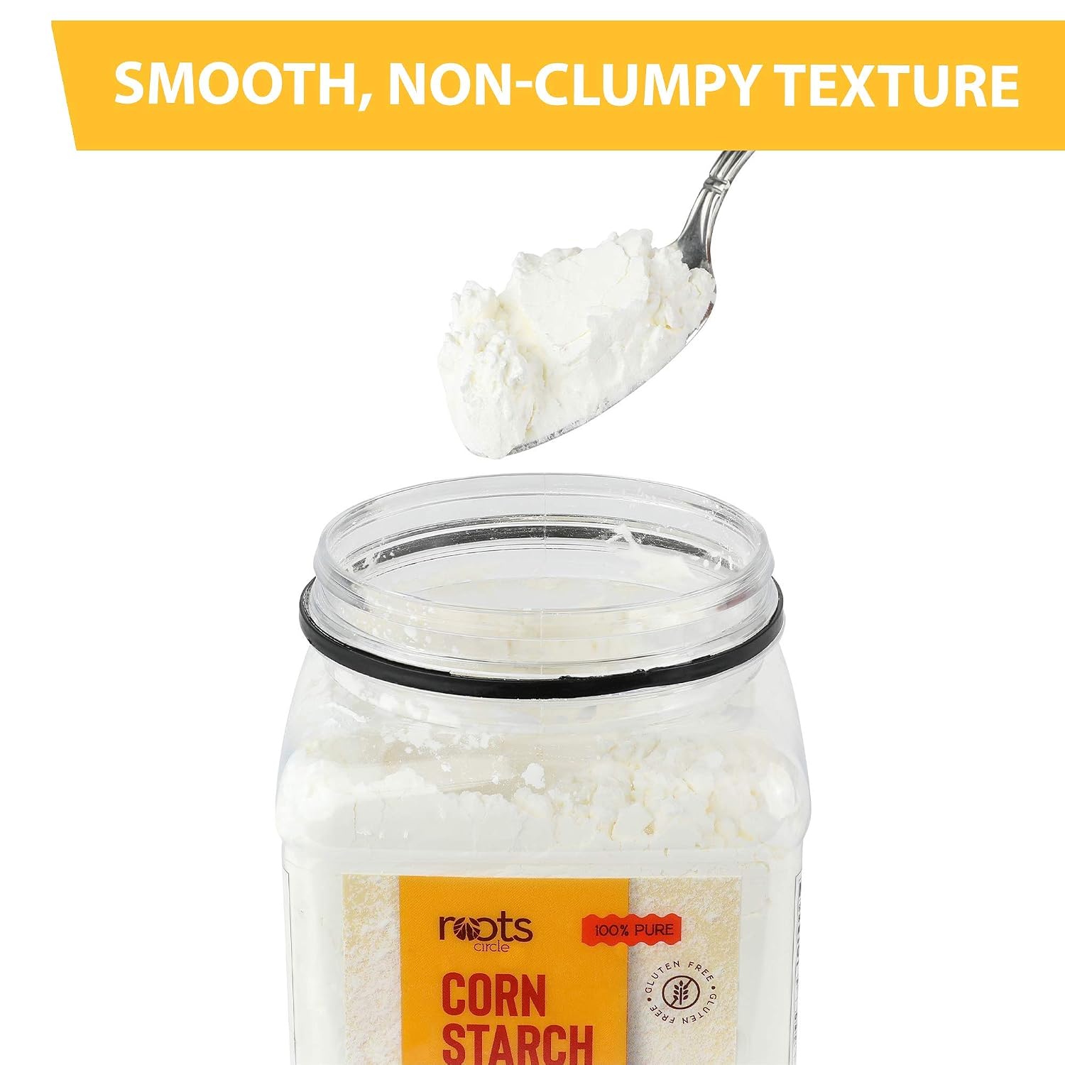 Detalle 2 de Roots Circle 100% Pure Corn Starch, 17.63 oz Airtight Container
