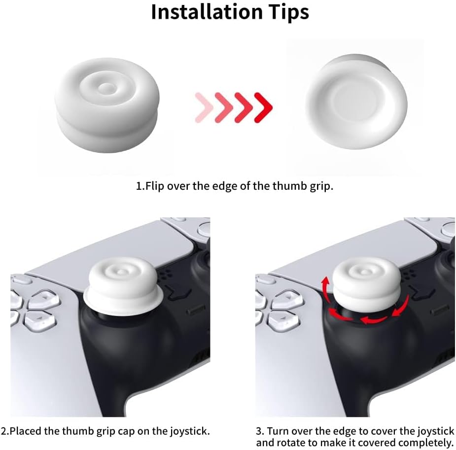 Detalle 2 de PlayVital Thumbs Cushion Caps for PS5 controllers