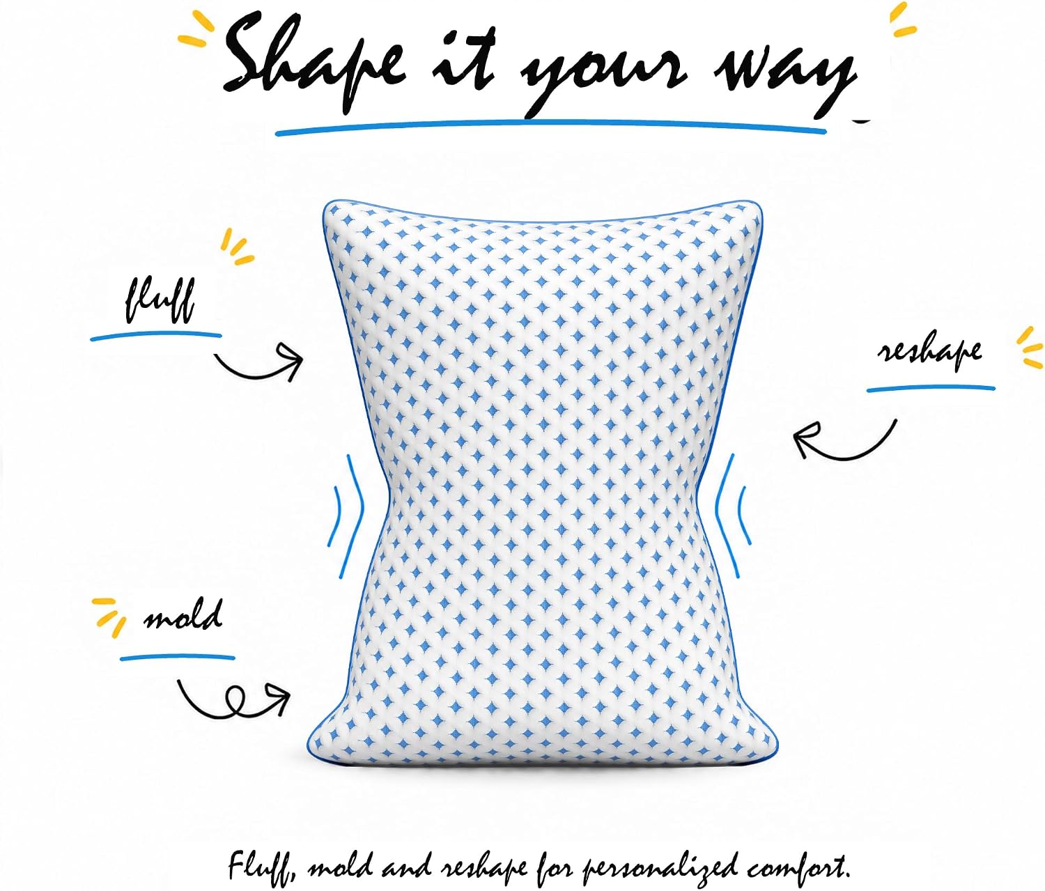 Thumbnail 6 de LOVELYREST Memory Foam Pillows 2 Pack: Adjustable King Loft with Cooling Breathability