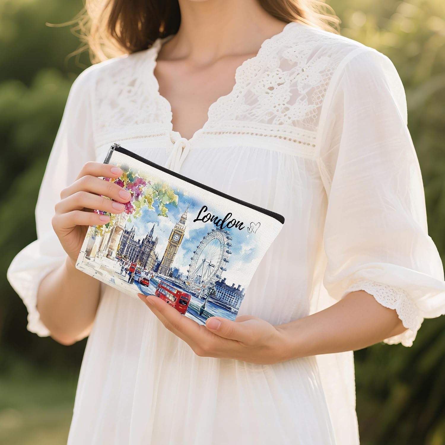 Thumbnail 2 de London Souvenir Gift Cosmetic Bag – British Travel Make Up Pouch
