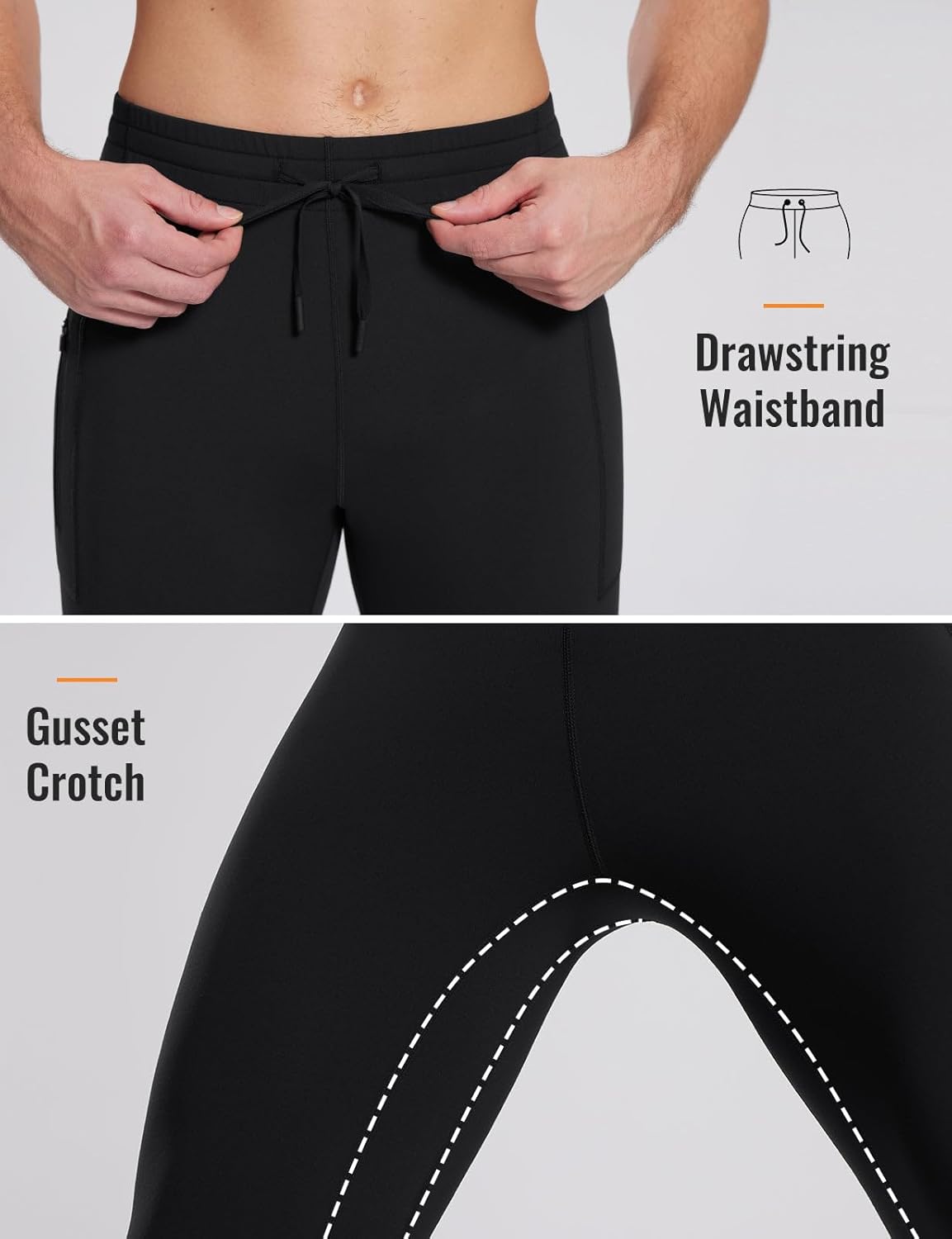 Thumbnail 4 de baleaf Men's Thermal Running Tights with Fleece Lining