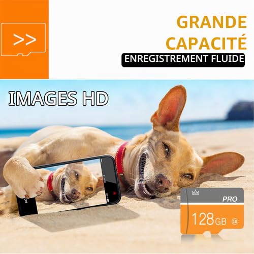 Detalle de gzpddu 128Go Carte mémoire micro avec Adaptateur – Lot 2