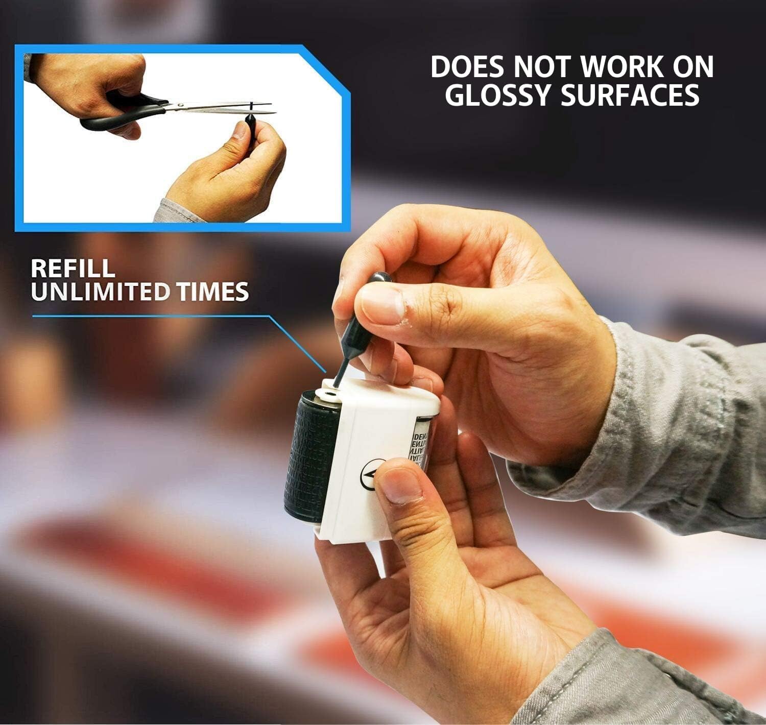 Detalle 2 de Vantamo Address Blocker Stamp: A Practical Privacy Roller for Everyday Documents