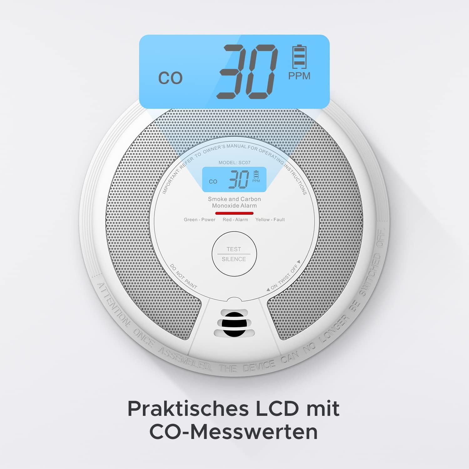 Detalle de X-Sense SC07 Rauchmelder 10 Jahre