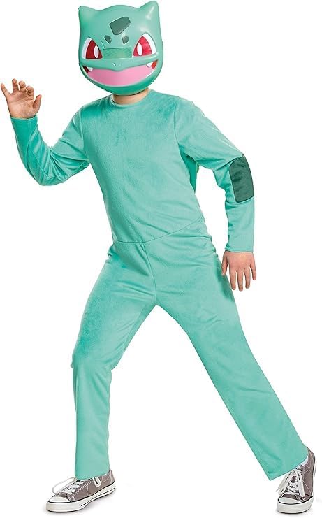 Detalle 2 de Disguise Pokémon Bulbasaur-kostuum voor kinderen met masker