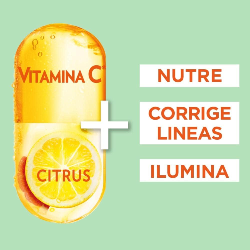 Detalle 2 de Garnier Vitamina C Crema Día Iluminadora, 24H, Vegana, 50 ml