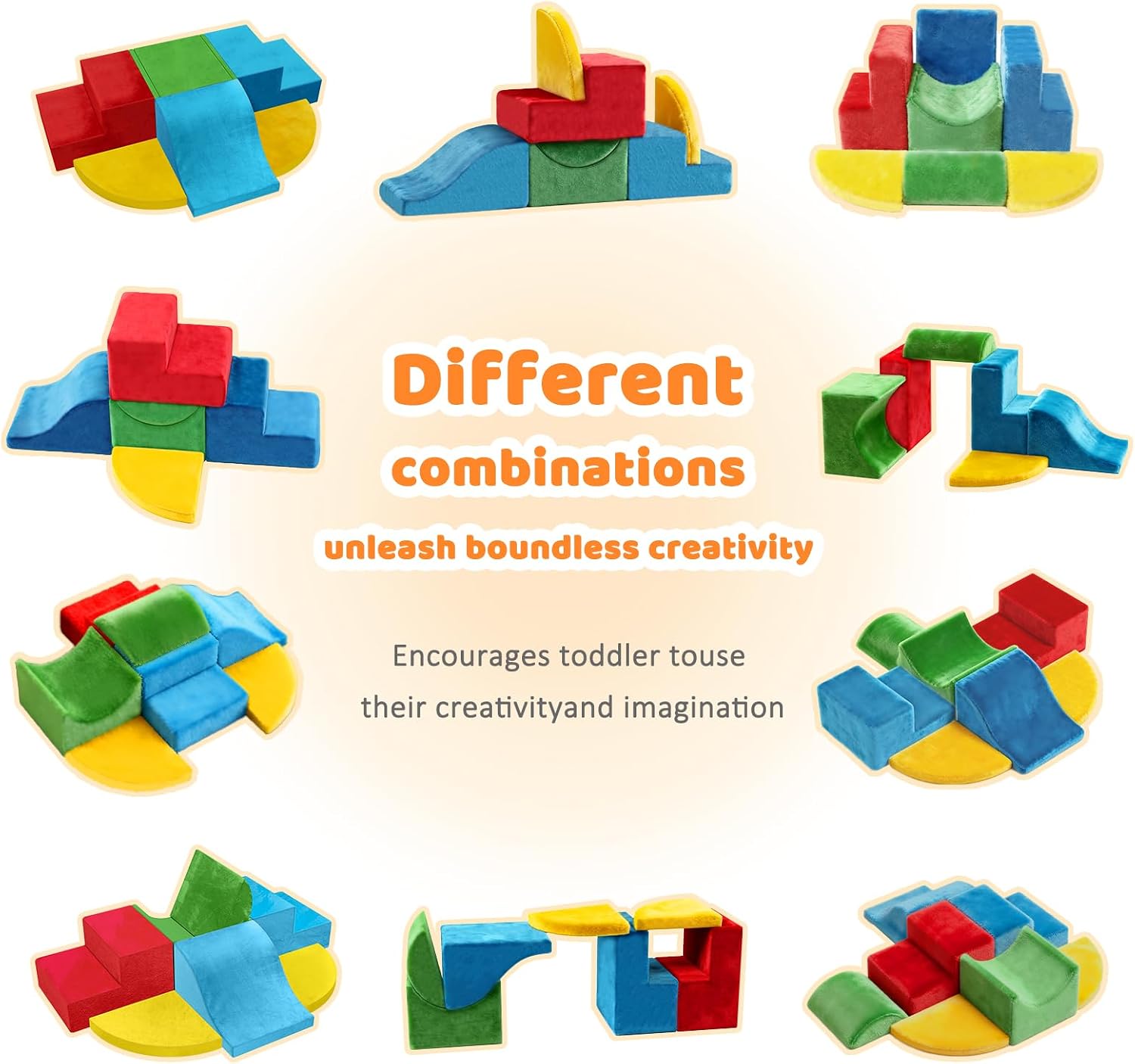 Thumbnail 4 de JWPEHOE 7-Piece Toddler Foam Climbing Toys for Indoor Play