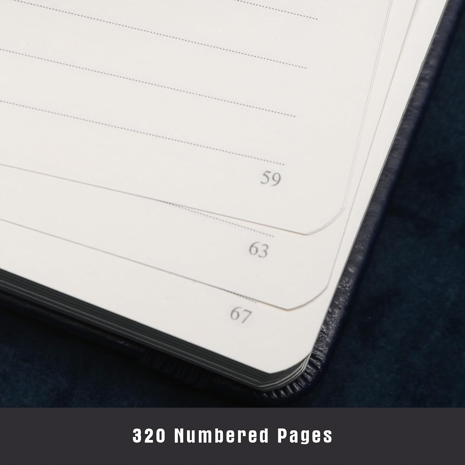Thumbnail 1 de TIEFOSSI Lined Journal Notebook aus Kunstleder mit Evil-Eye-Cover, A5 inkl. Stift