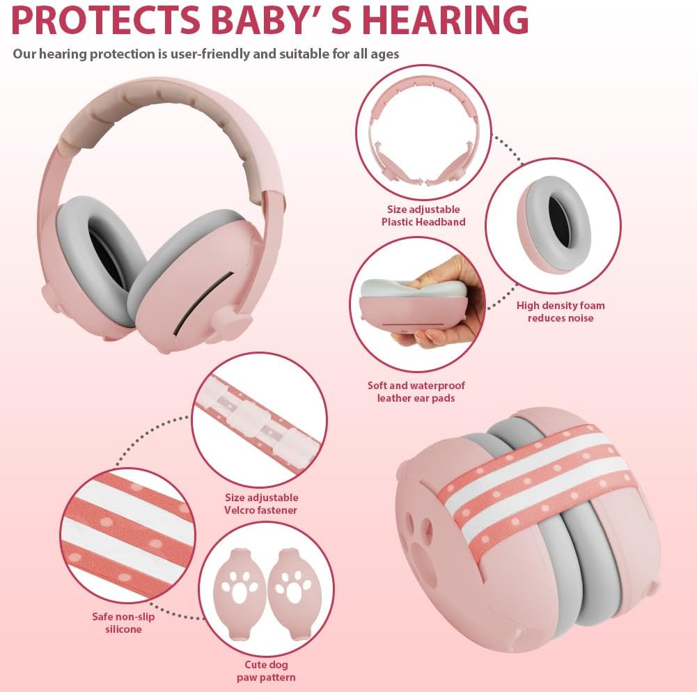 Detalle de Aolso Baby Ear Defenders noise muff 36 months