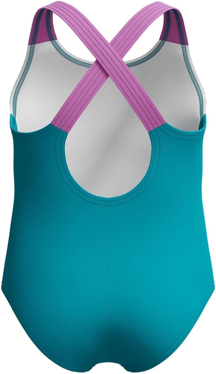 Thumbnail 3 de Speedo Learn to Swim Printed Crossback Maillot Une pièce Fille