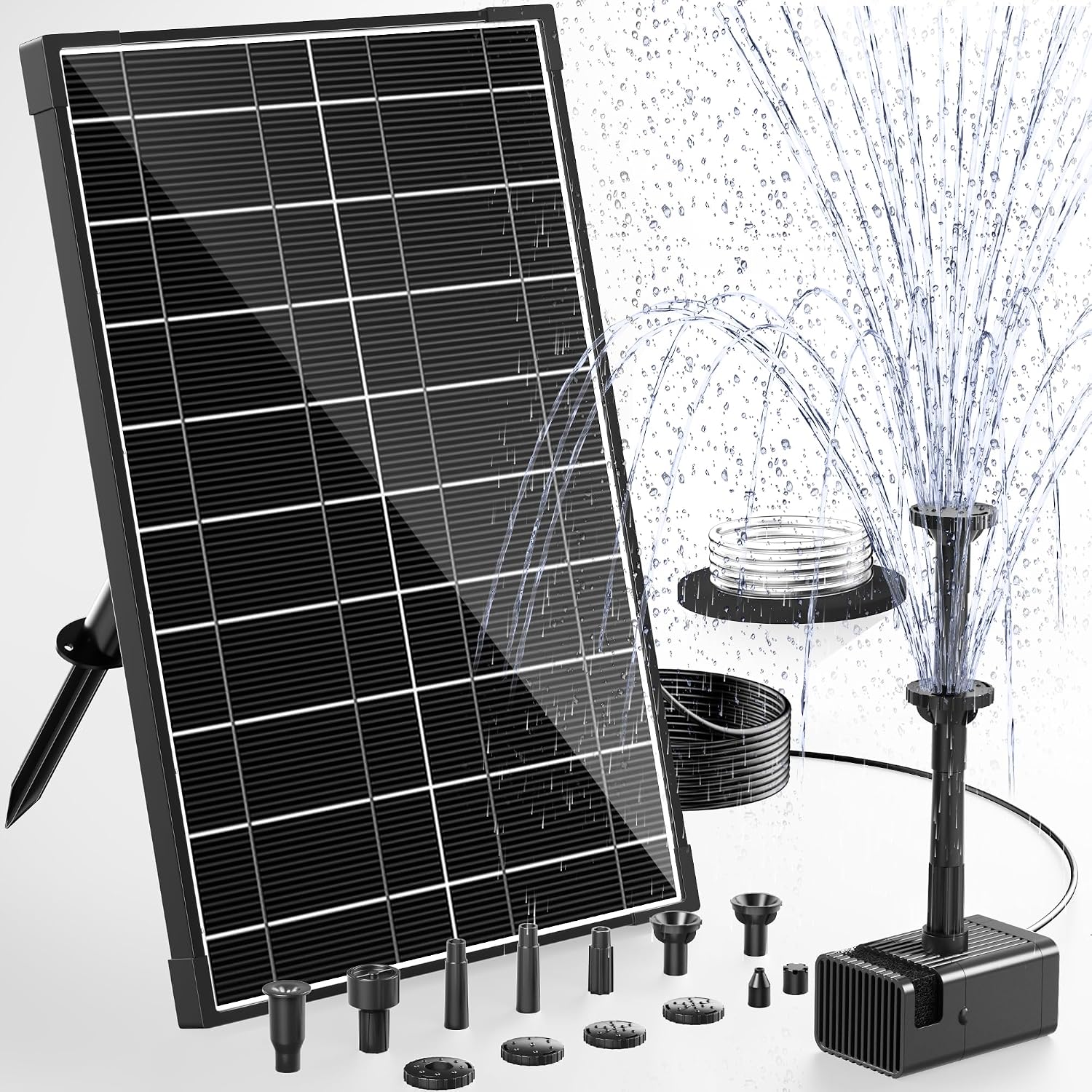 Detalle de POPOSOAP solar bird bath pump 8W