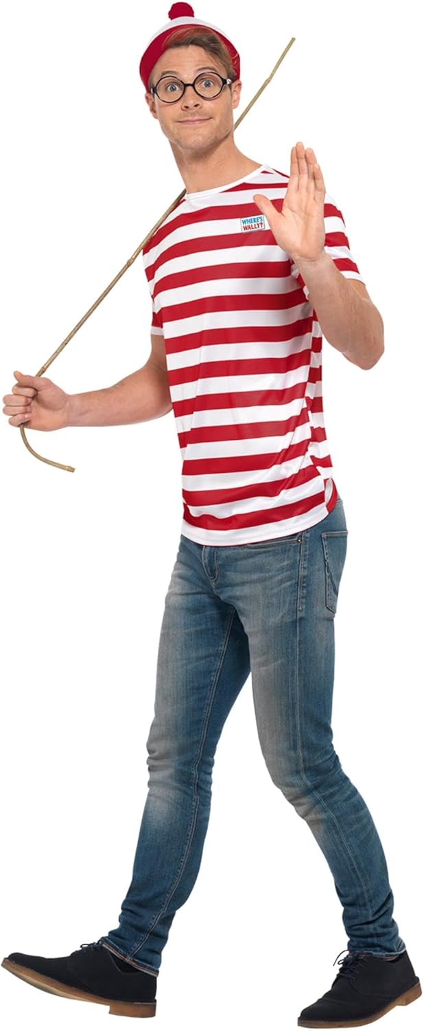 Thumbnail 1 de Smiffys Disfraz ¿Dónde está Wally? Rojo y blanco 🎭