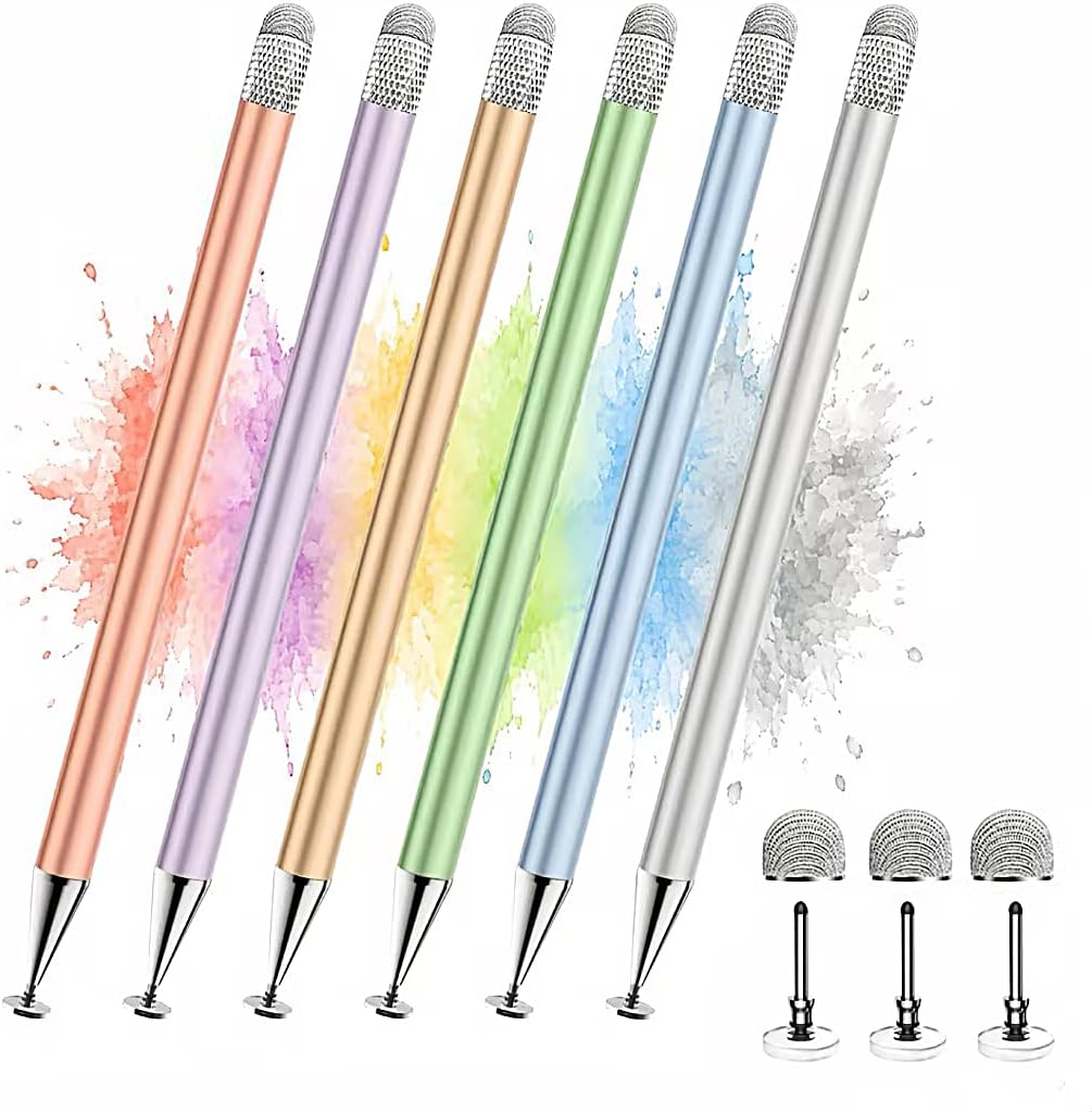 Detalle de Zhao Cai Jin Bao K-518 Stylus Pens, 6-Pack with Disc and Fiber Tips