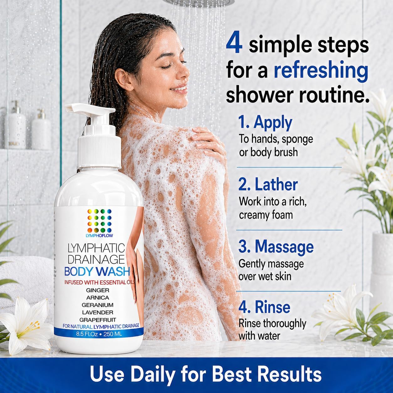 Detalle de Bruizex body wash, 8 oz