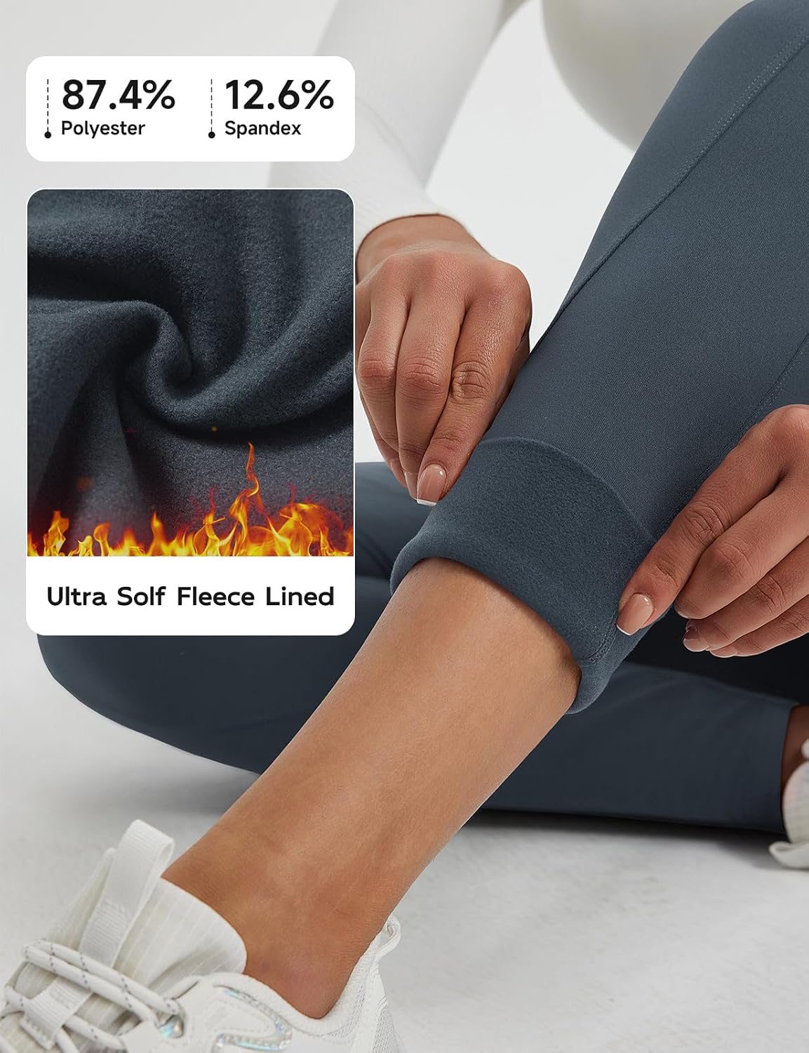 Thumbnail 2 de baleaf Thermal Fleece Leggings High Waisted