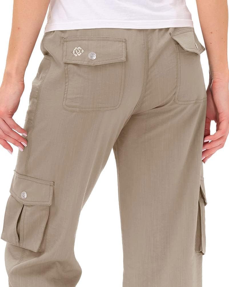 Thumbnail 3 de MoFiz Women's Relaxed-Fit Capri Pants: 3/4 Length Cargo Trousers for Everyday Comfort