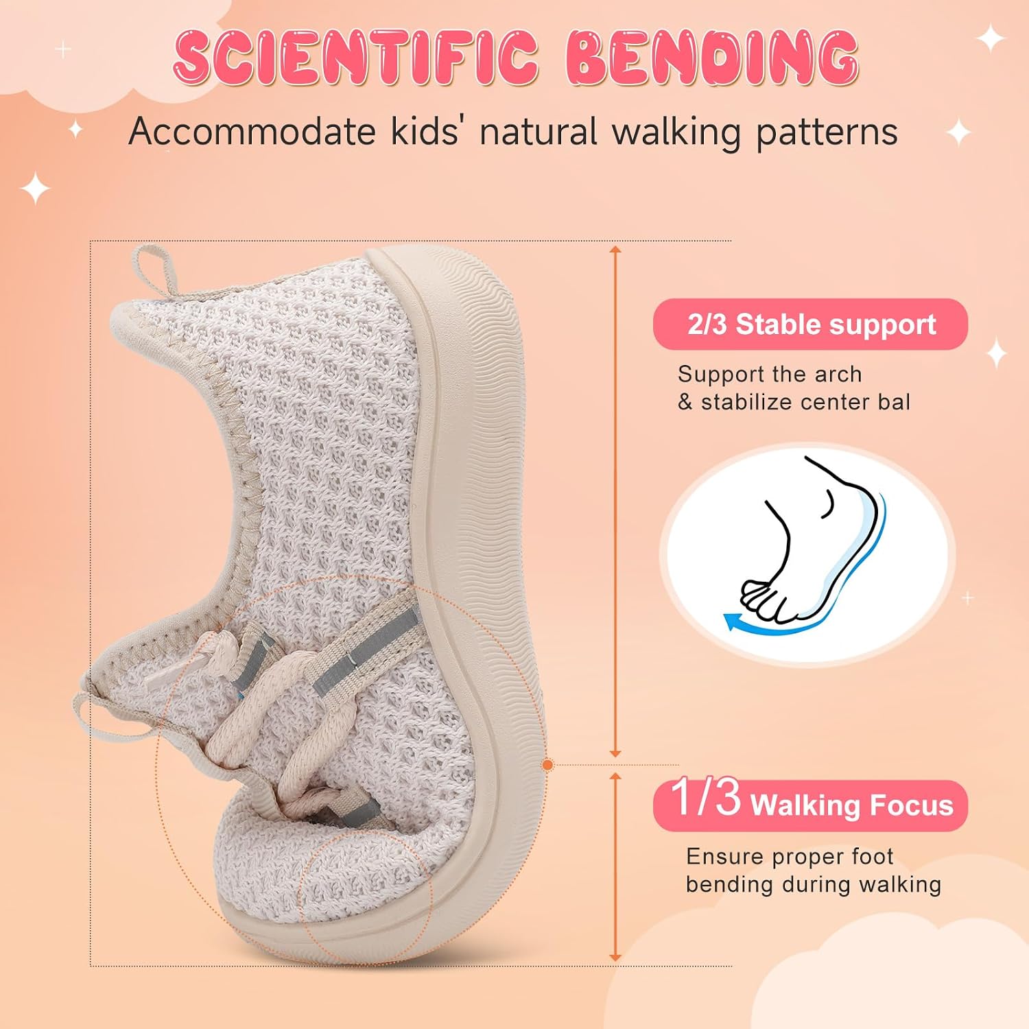 Thumbnail 6 de L-RUN Toddler Knit Barefoot Shoes