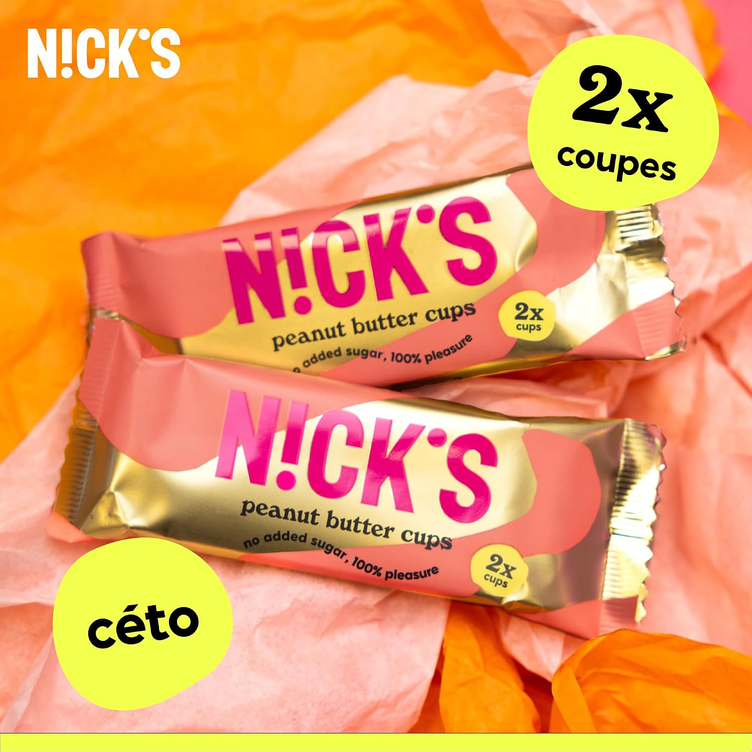 Detalle 2 de N!CK'S NICKS-CON15-04 Peanut Butter Cups met pindacrème en chocolade