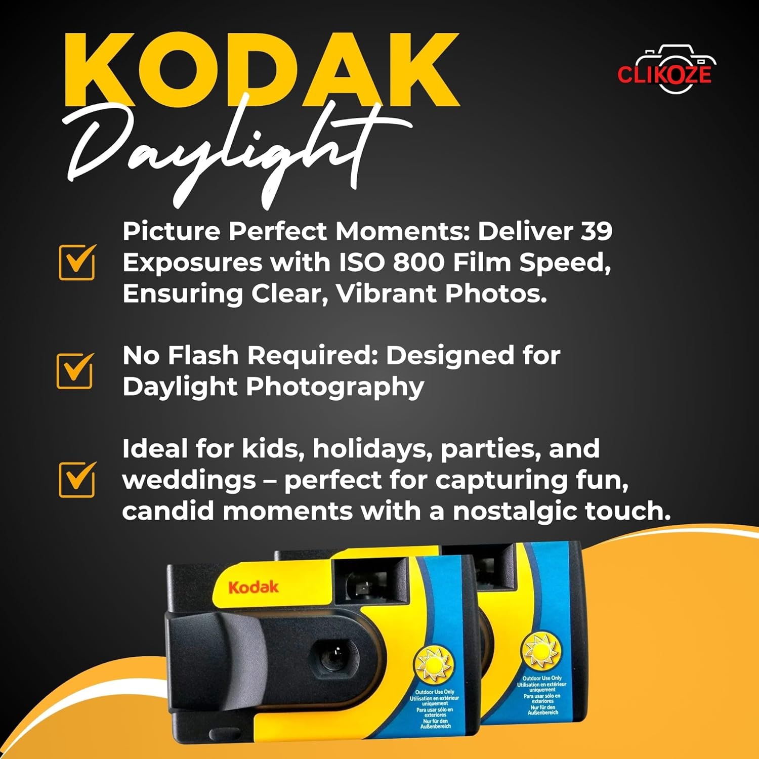 Thumbnail 3 de Kodak Disposable Cameras multipack 2-pack