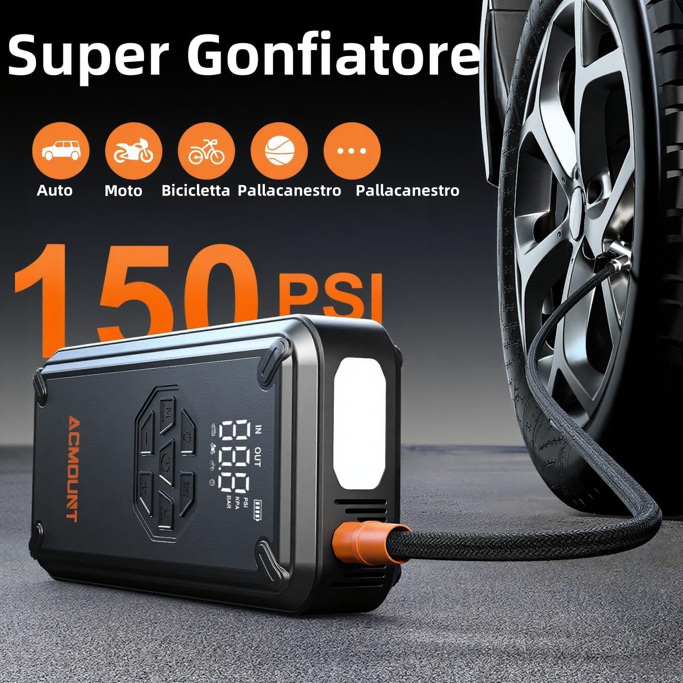 Detalle 2 de ACMOUNT W160 Booster 23800mAh 7000A