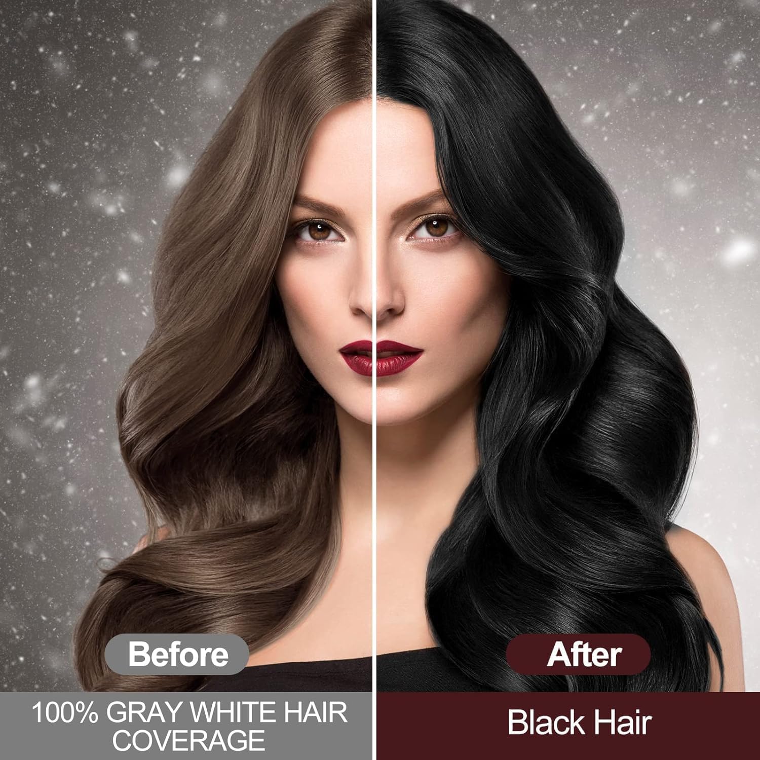 Detalle 2 de GFEUGS Haarfarbe Haarfärbeshampoo 500 ml Schwarz