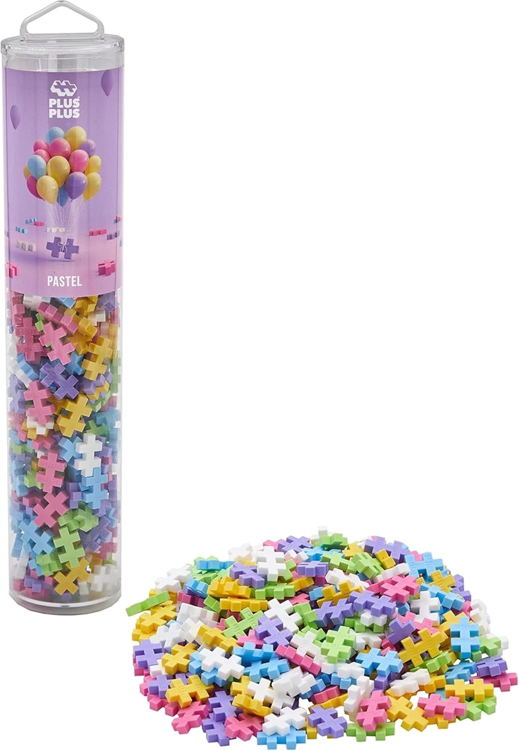 Detalle de PLUS PLUS Building Blocks Toy (240 pcs) pastel creative STEM play for ages 5+