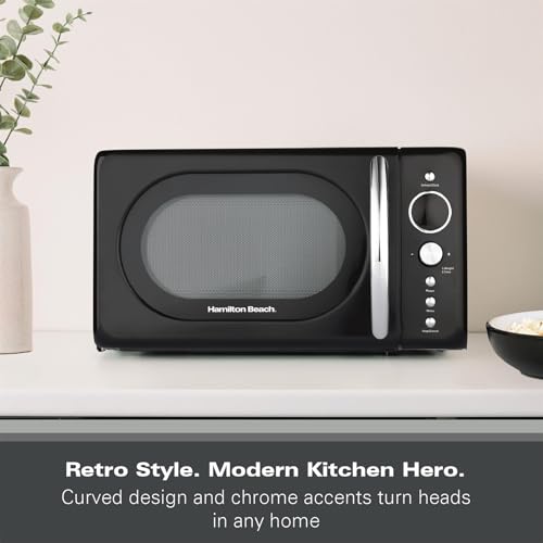 Thumbnail 2 de Hamilton Beach HB70H20B Microwave: Retro 20L, 700W with Digital Display