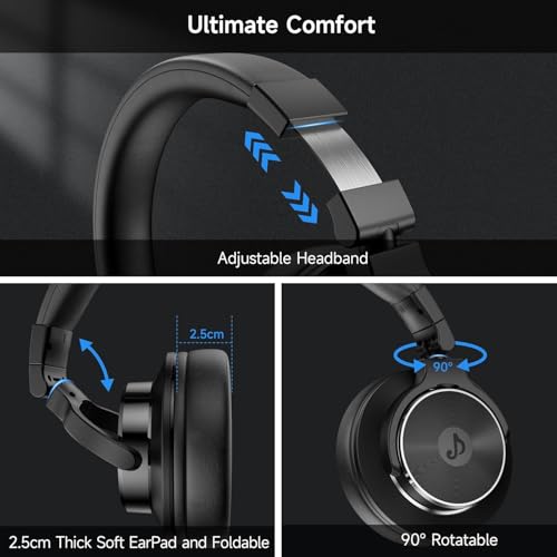 Thumbnail 6 de Syndesmos Wired Headphones: Over-Ear Studio Monitoring & DJ Mixing
