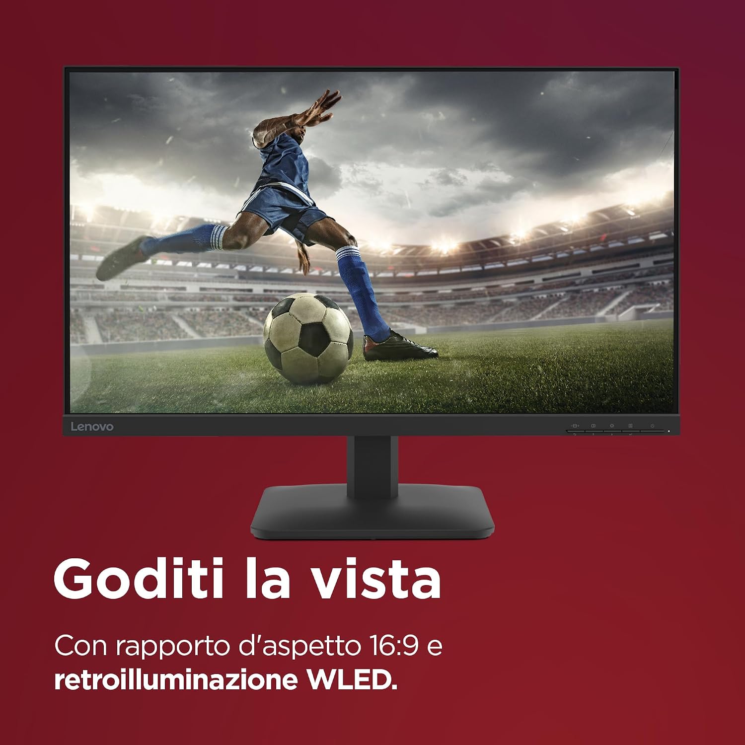 Thumbnail 3 de Lenovo L27-41: Monitor 27" FHD IPS 100 Hz frameless, HDMI/VGA, regolabile