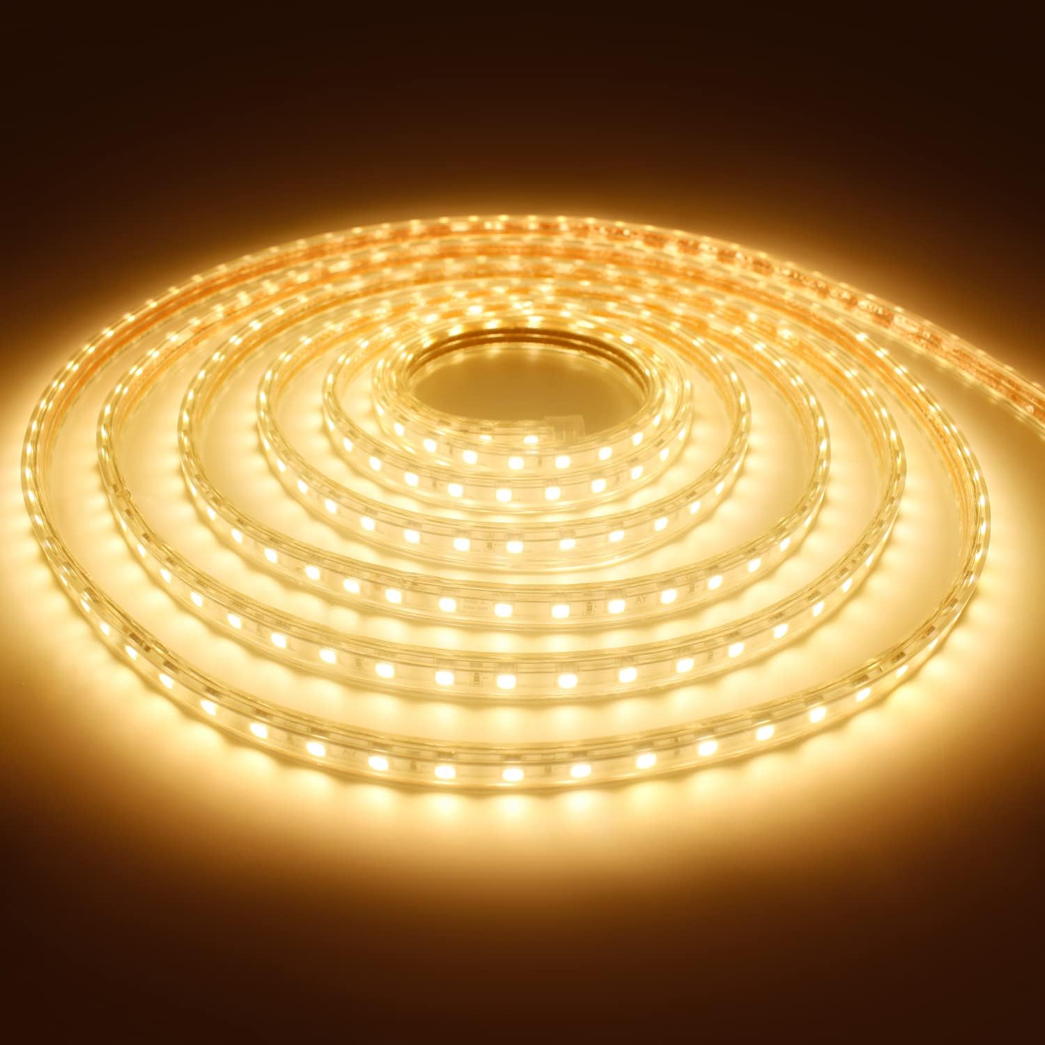 Thumbnail 2 de LED Band 5050 Lichtleiste 220V 10M IP65 Warmweiß