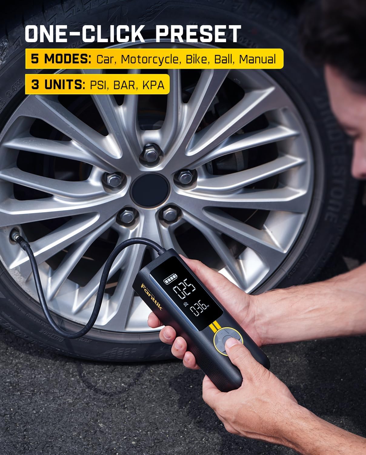 Thumbnail 5 de Fanttik X8 APEX 150 PSI Tire Inflator