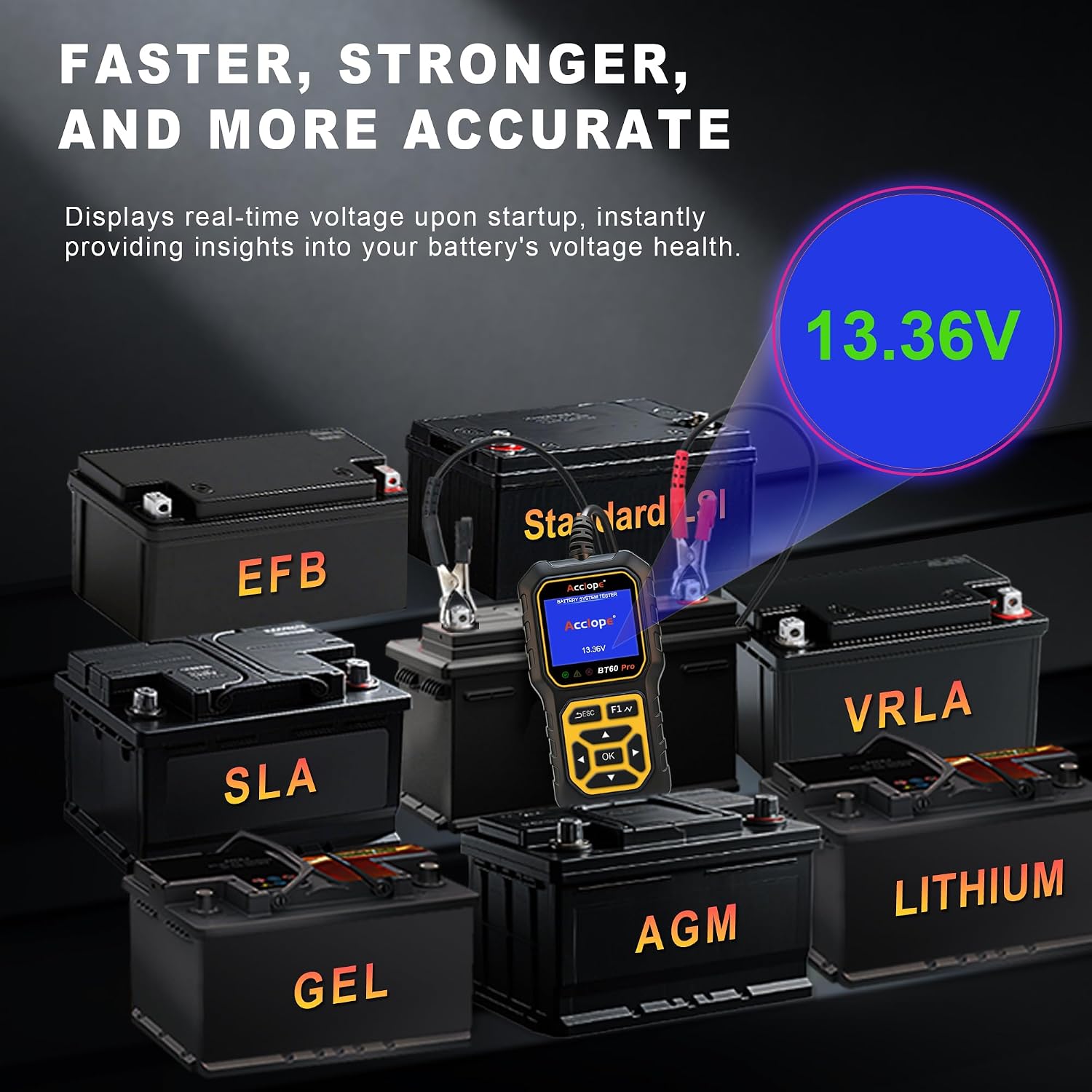 Thumbnail 6 de Acclope BT60 PRO testeur batterie 2–120Ah