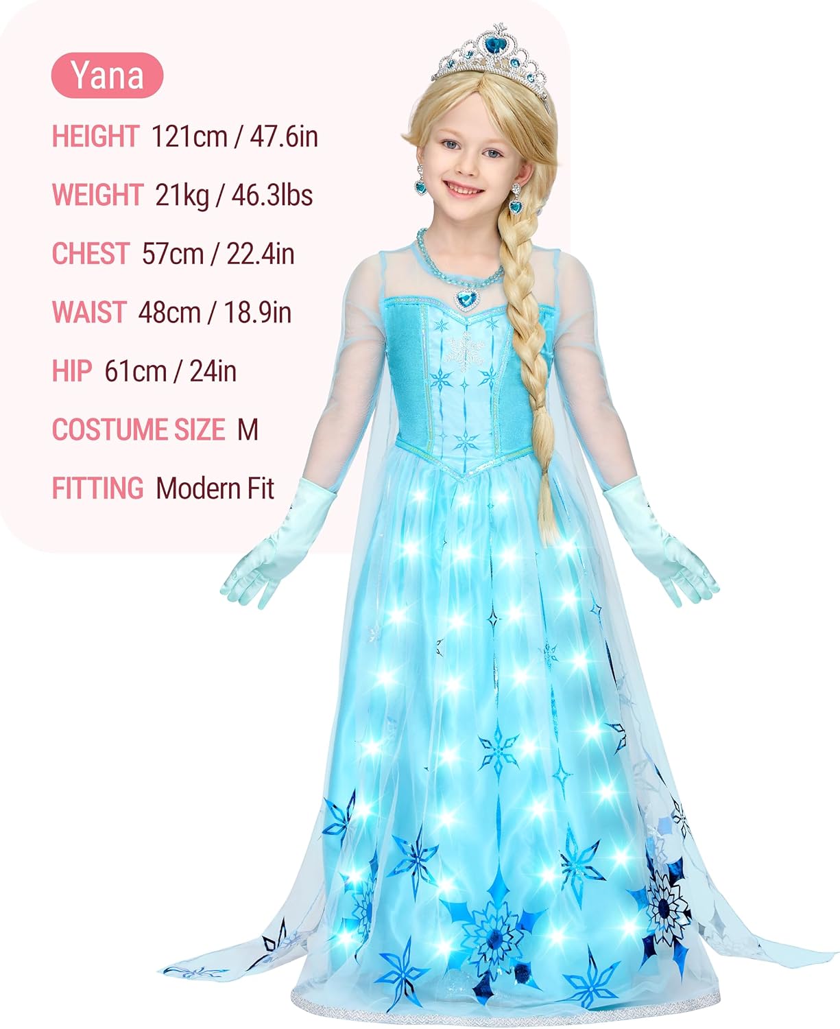 Thumbnail 4 de Spooktacular Creations Ice Princess Dress 8pc
