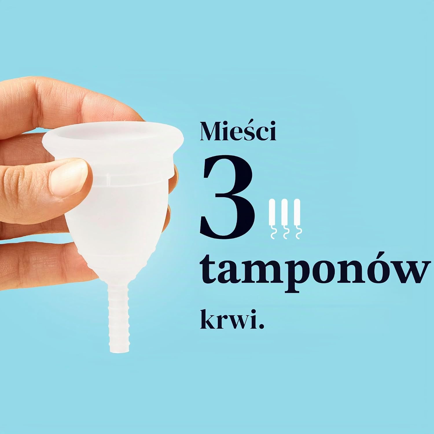 Detalle de Mooncup Model B – wielorazowy kubeczek menstruacyjny z silikonu, rozmiar B