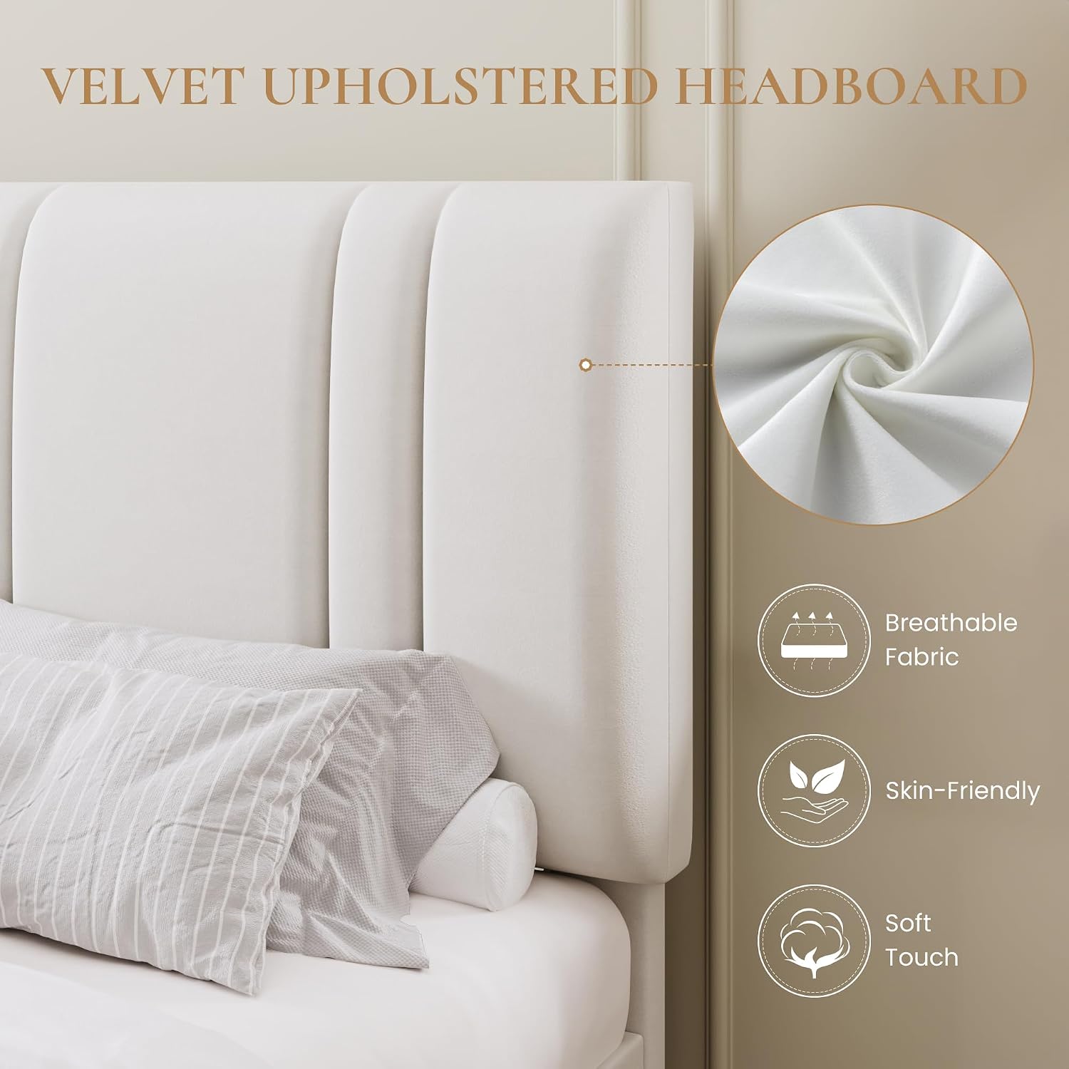 Detalle 2 de SHA CERLIN Bed Frame, Full Size