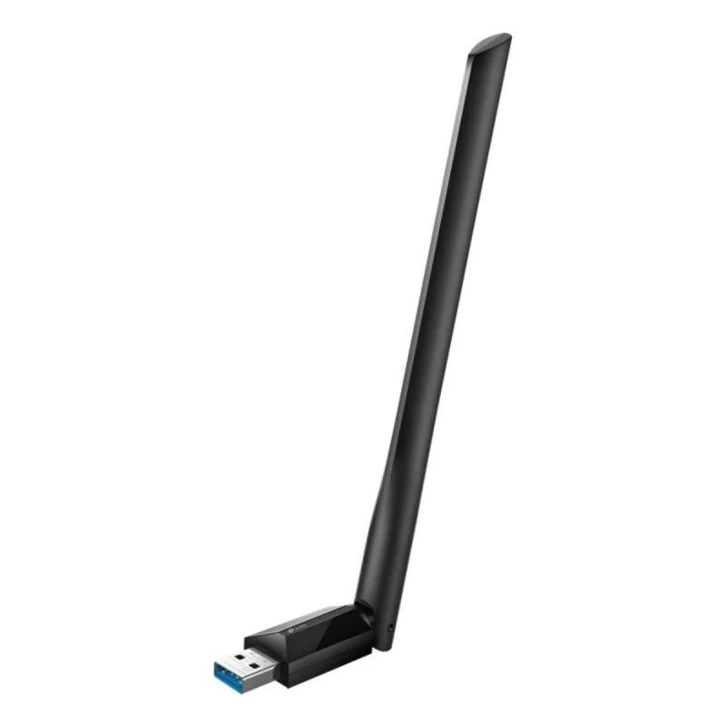 Detalle de Adaptador USB Wi‑Fi TP-Link AX1800 High Gain Wi‑Fi 6 Doble Banda Externo PC Negro