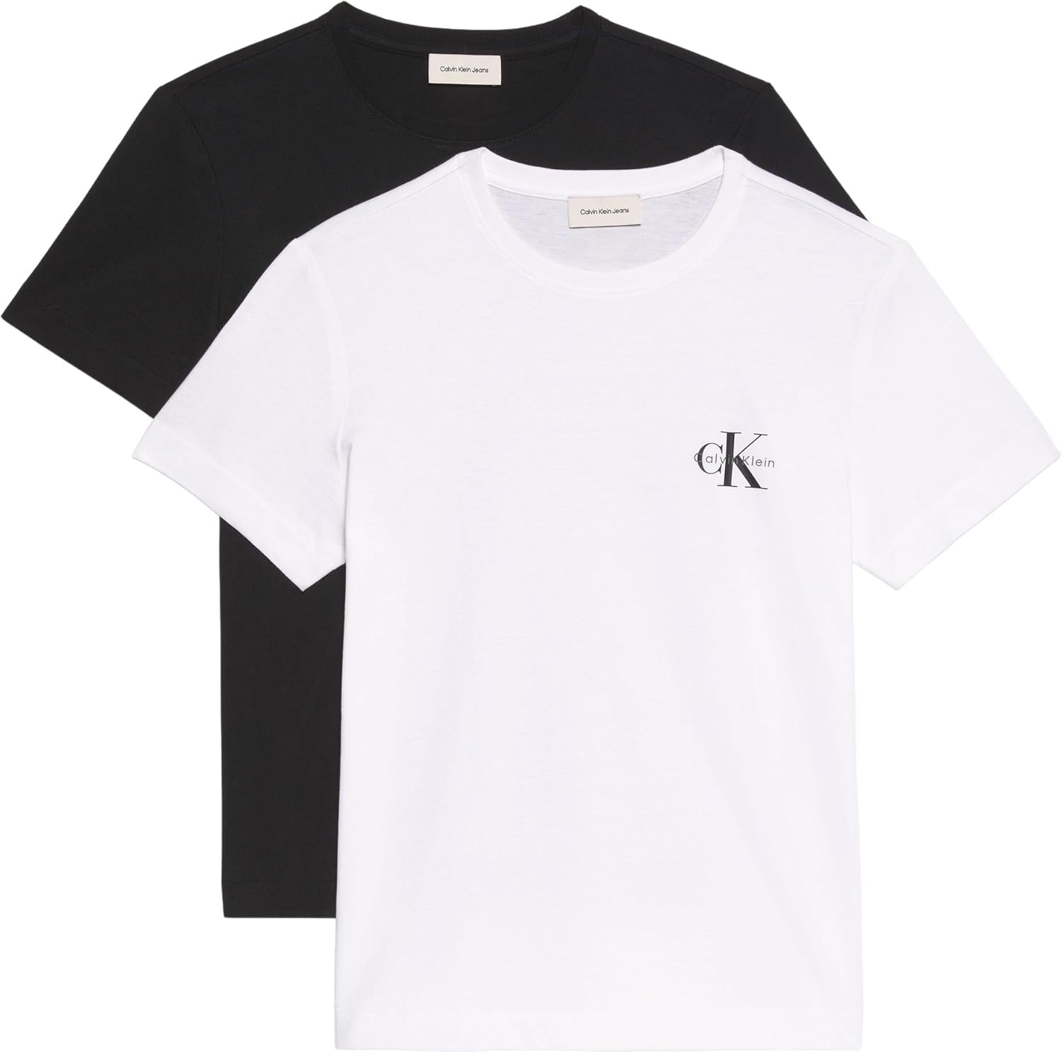 Thumbnail 1 de Calvin Klein Donna T-Shirt Maniche Corte Confezione da 2 Logo Tee con Scollo Rotondo