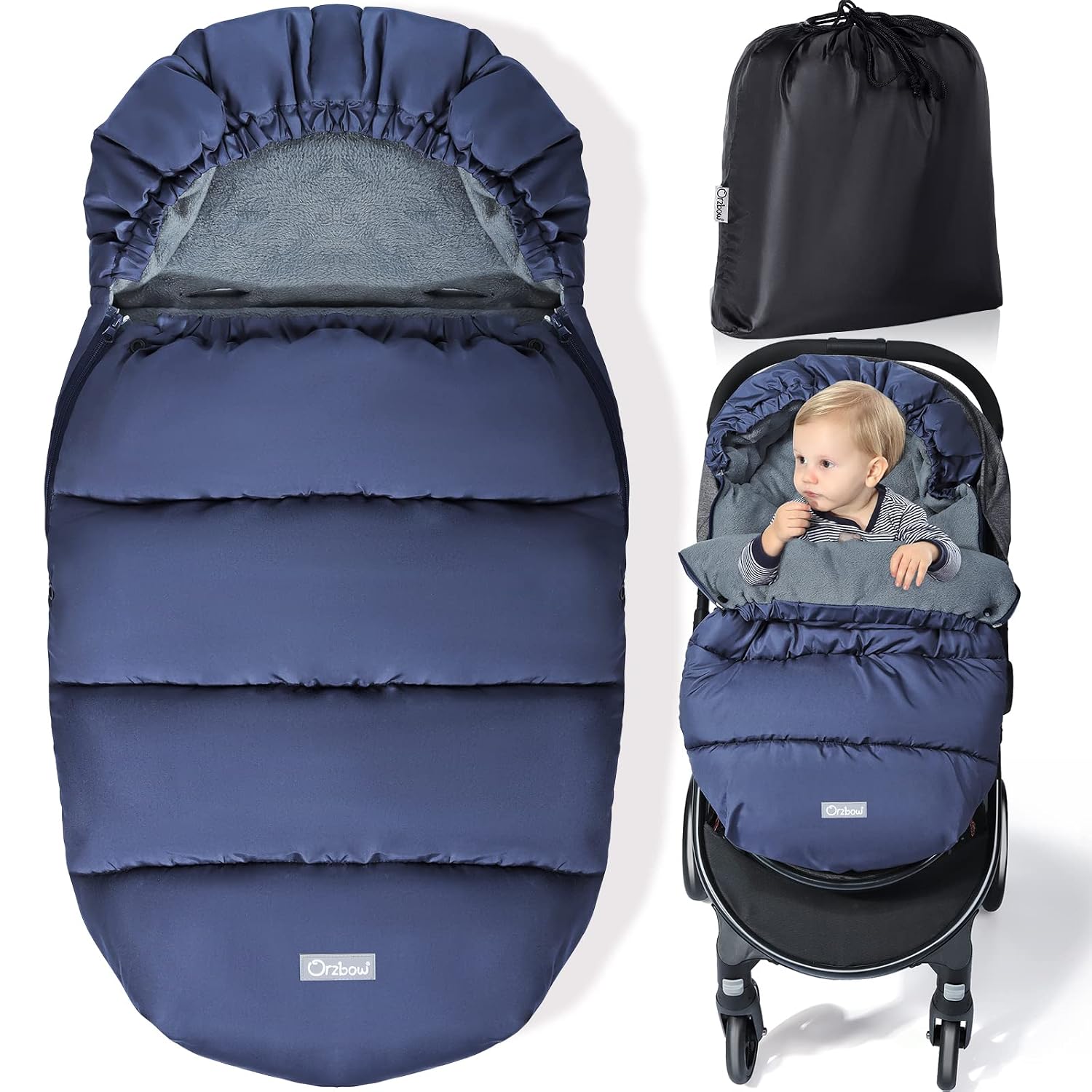 Detalle de Orzbow Fußsack Kinderwagen Winter 1️⃣📦